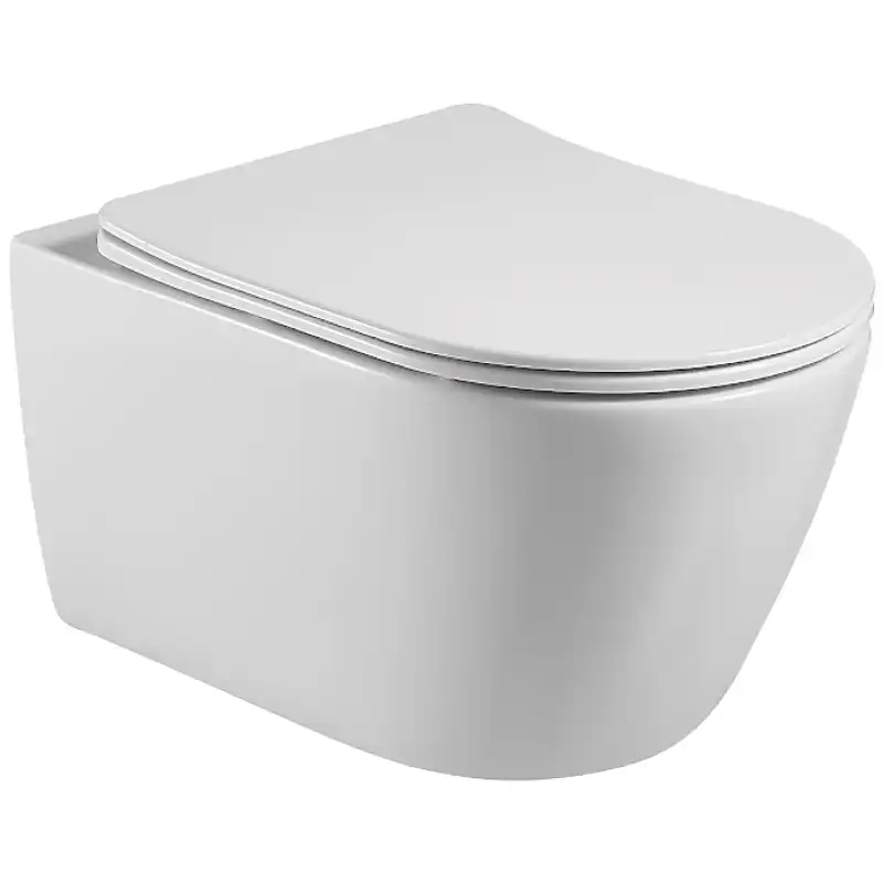 Подвесной унитаз Aquatek Бетта AQ1253W-00 безободковый, с сиденьем микролифт, Белый фото 6