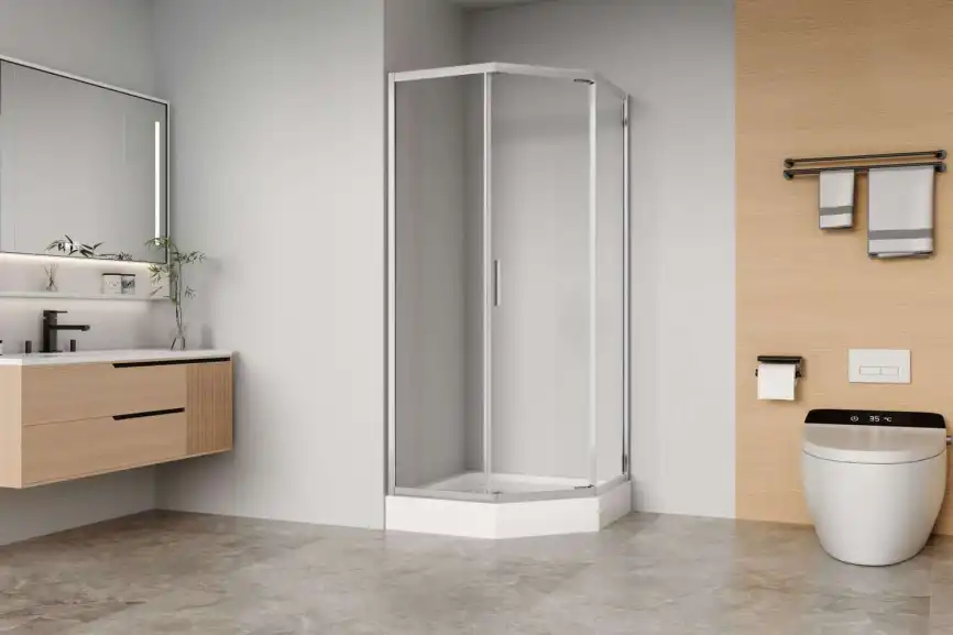 Душевой уголок Aquanet Bright 90x90 AE90-P-90x90-CT хром фото 1