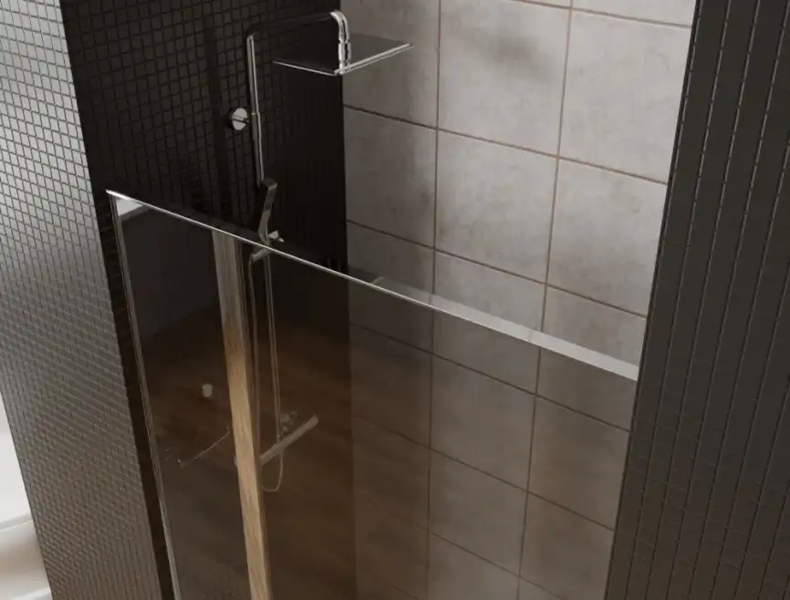 Душевая дверь Allen Brau Priority 140 см, 3.31010.00G, профиль Хром, стекло Тонированное фото 6