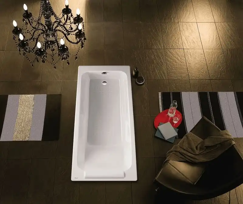 Чугунная ванна Jacob Delafon Parallel 150x70 E2946-00 с антискользящим покрытием, Белая фото 2