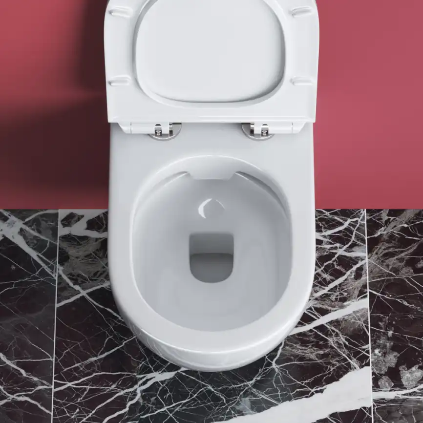 Подвесной унитаз CEZARES STYLUS CZR-513-TH-R, безободковый, белый фото 6