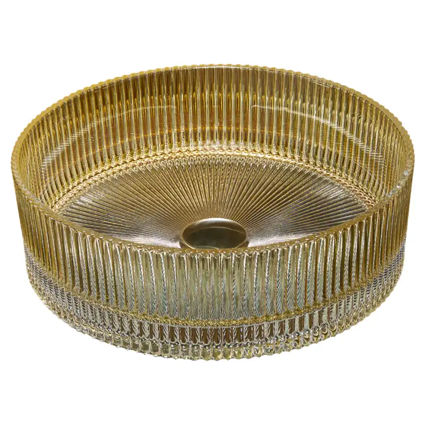 Раковина AVS Изабель 36x36 коньячная фото 1