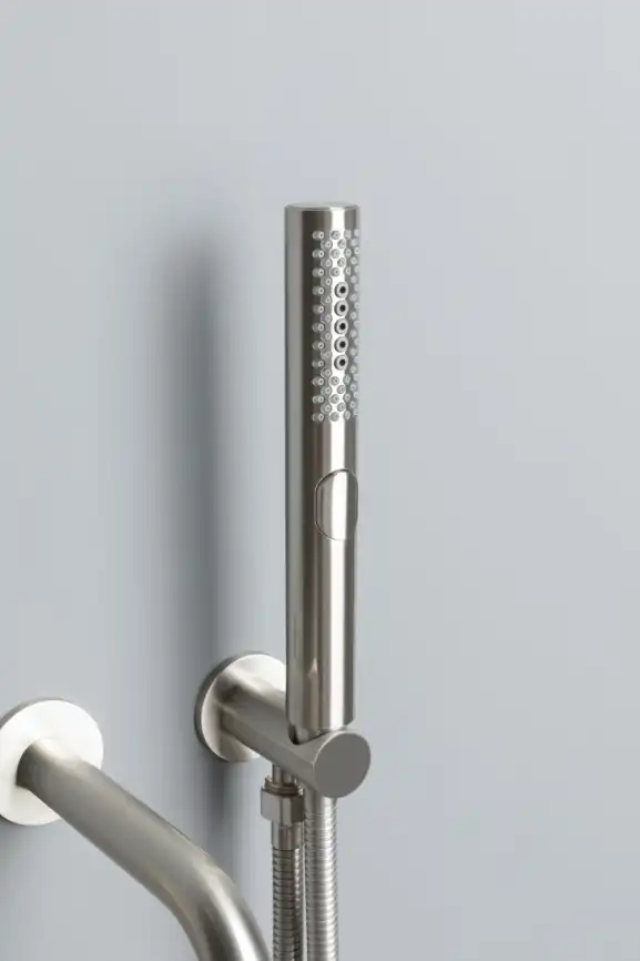 Душевая система Allen Brau Priority 5.31014-BN для ванны с изливом, термостатическая, встраиваемая, Никель браш фото 4