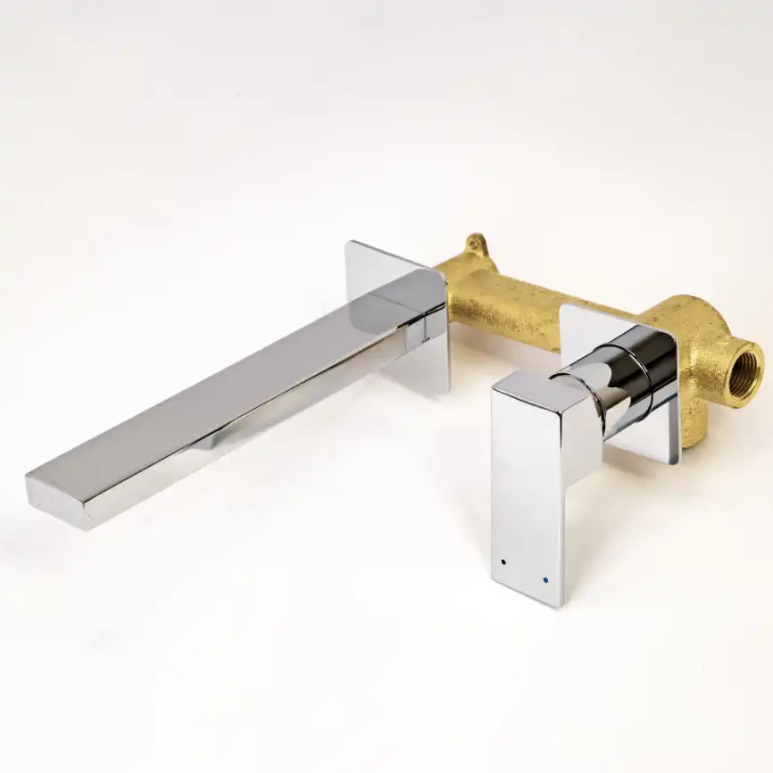 Смеситель для раковины AVS Cube 811-202-CR встраиваемый, с внутренней частью, хром фото 15