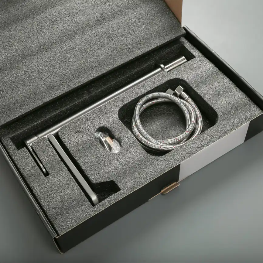 Смеситель для раковины AVS Beauty высокий, оружейная сталь, 811-551-GM фото 13