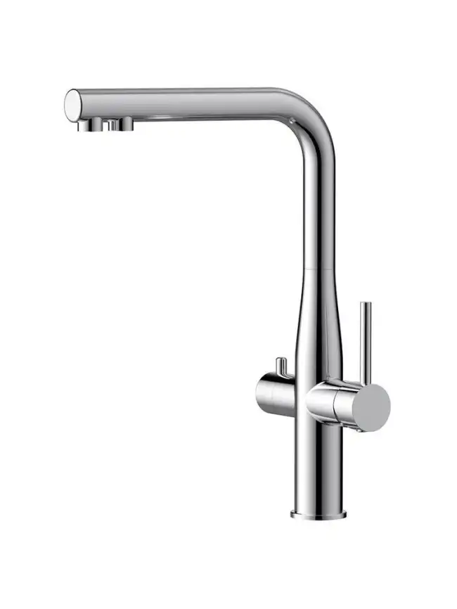 Смеситель для кухни AVS PureRiver 811-160-CR, Г-образный излив, хром фото 13