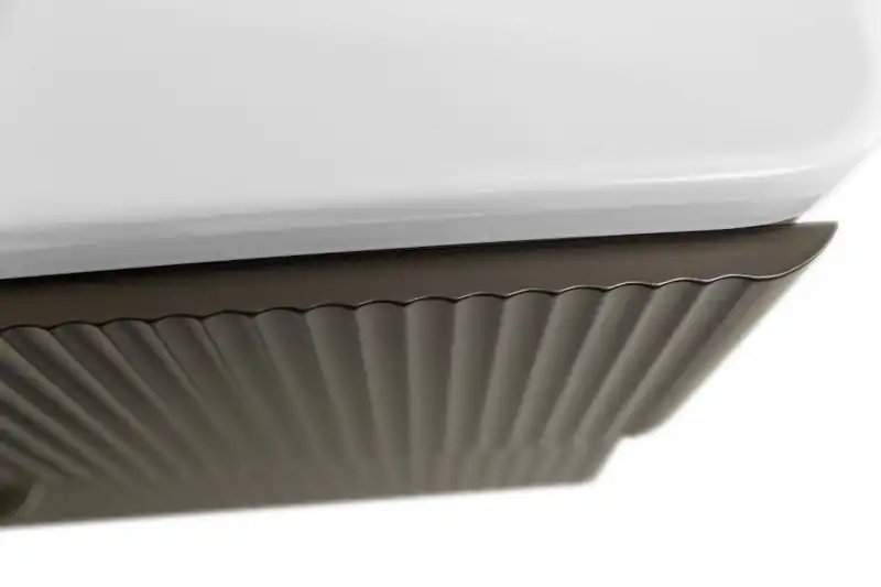 Тумба под раковину BelBagno DUE-600-2C-SO-GM-P подвесная Оружейная сталь фото 4