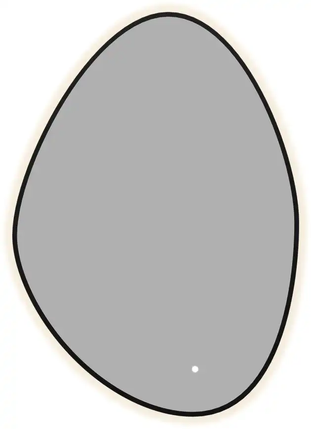 Зеркало Aquanet Контур 700х1000 LED TX ассиметричное, черный, 367647 фото 1