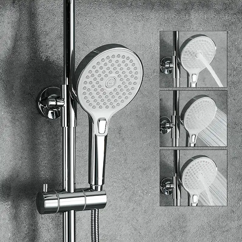 Душевая система Gappo G2403-48 для душа термостатическая, Белый / Хром фото 2
