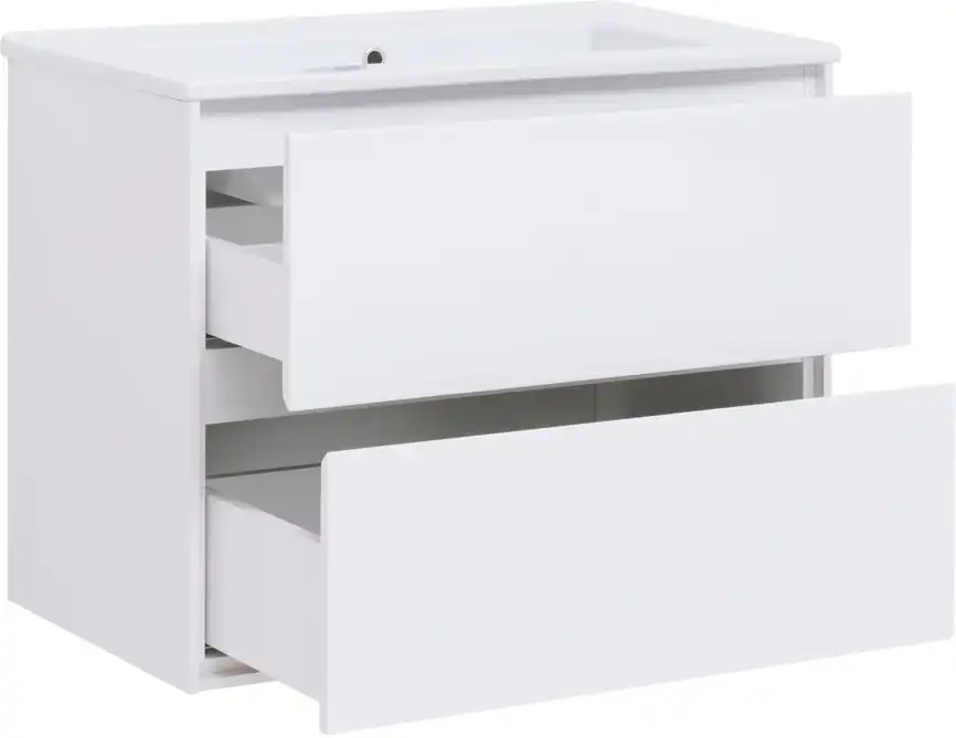 Тумба под раковину Aquanet Милан 85 белый глянец, подвесная, 339967 фото 8