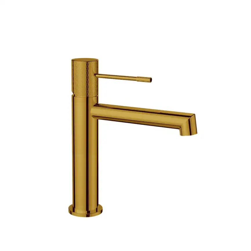 Смеситель для раковины Vincea Desire VBF-1D1BG однорычажный, брашированное золото фото 3