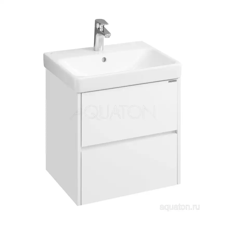 Тумба под раковину Aquaton Сканди 55 1A251701SD010 подвесная цвет, белый фото 1