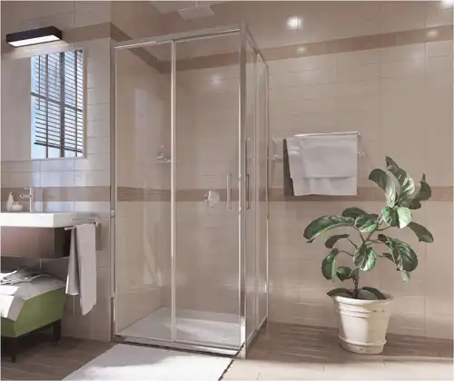 Душевой уголок WasserKRAFT Main 41S 90х90 41S03 профиль Хром стекло Прозрачное фото 4