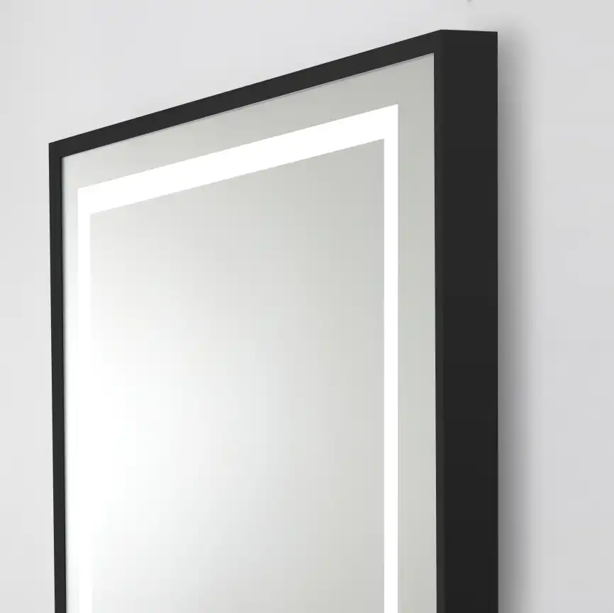 Зеркало BelBagno SPC-KRAFT-900-800-LED-TCH-WARM-NERO фото 6