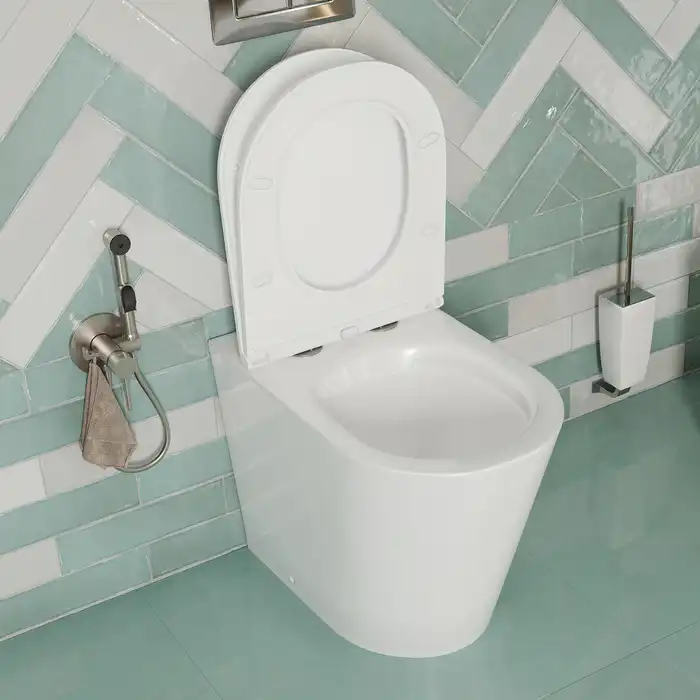 Унитаз приставной IDDIS Calipso Rimless CALRDSEi26 безободковый, с сиденьем микролифт Белый фото 6