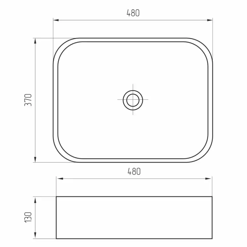 Раковина AVS 802-0005-480-WG 48x37, белая фото 4