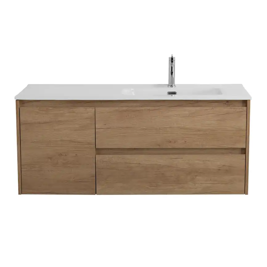 Тумба под раковину BelBagno KRAFT-1200-2C-1A-SO-RNN-R подвесная Rovere Nebrasca Nature фото 1