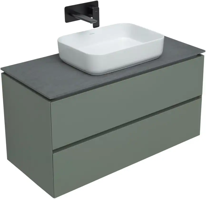 Тумба под раковину Allen Brau Infinity 100 1.21003.CGM олива матовый фото 8
