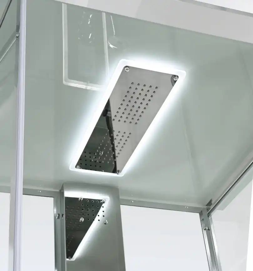 Душевая кабина AvaCan Z1910LEDMT 100x100 см, низкий поддон, с крышей фото 7
