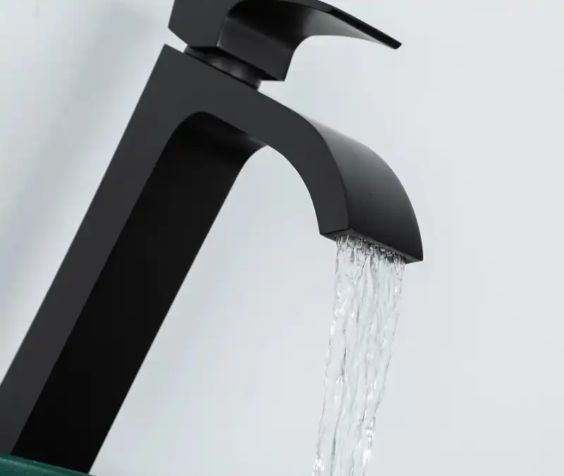 Смеситель для раковины Gappo G1007-86 высокий, Черный матовый фото 3