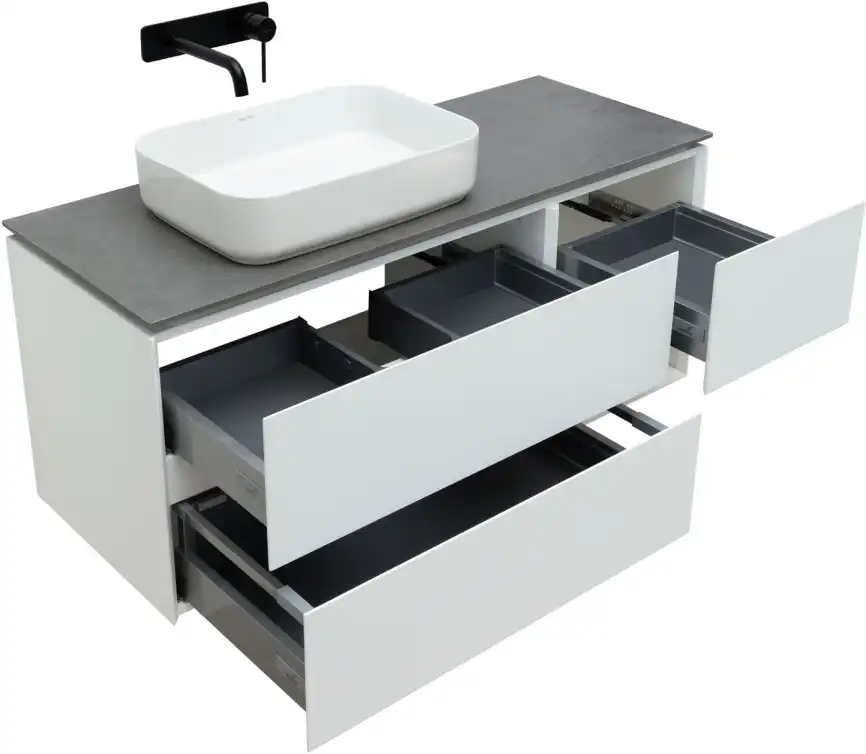 Тумба под раковину Allen Brau Infinity 120 1.21005.WM L белый матовый фото 8