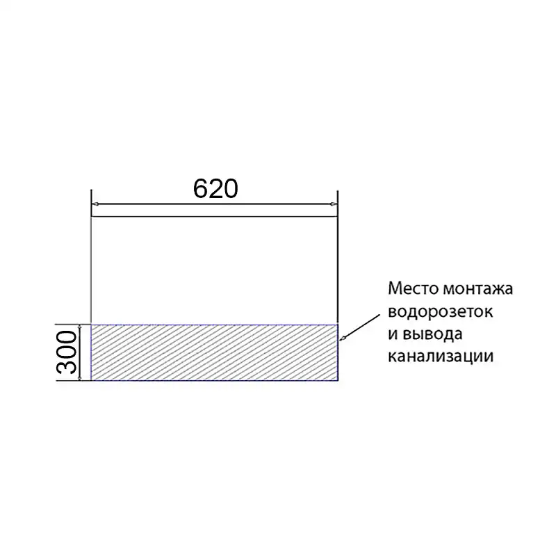 Тумба с раковиной Azario KANTRI 70/2 CS00097251, подвесная с раковиной Фостер 70, белая фото 9