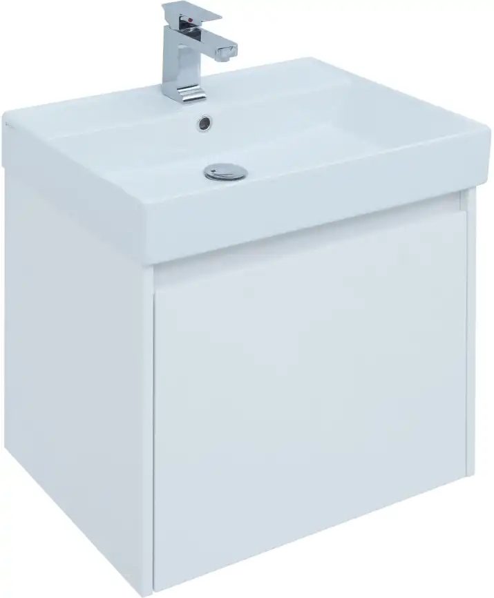 Раковина Aquanet Латина 60 242905 прямоугольная, Белая глянцевая фото 4