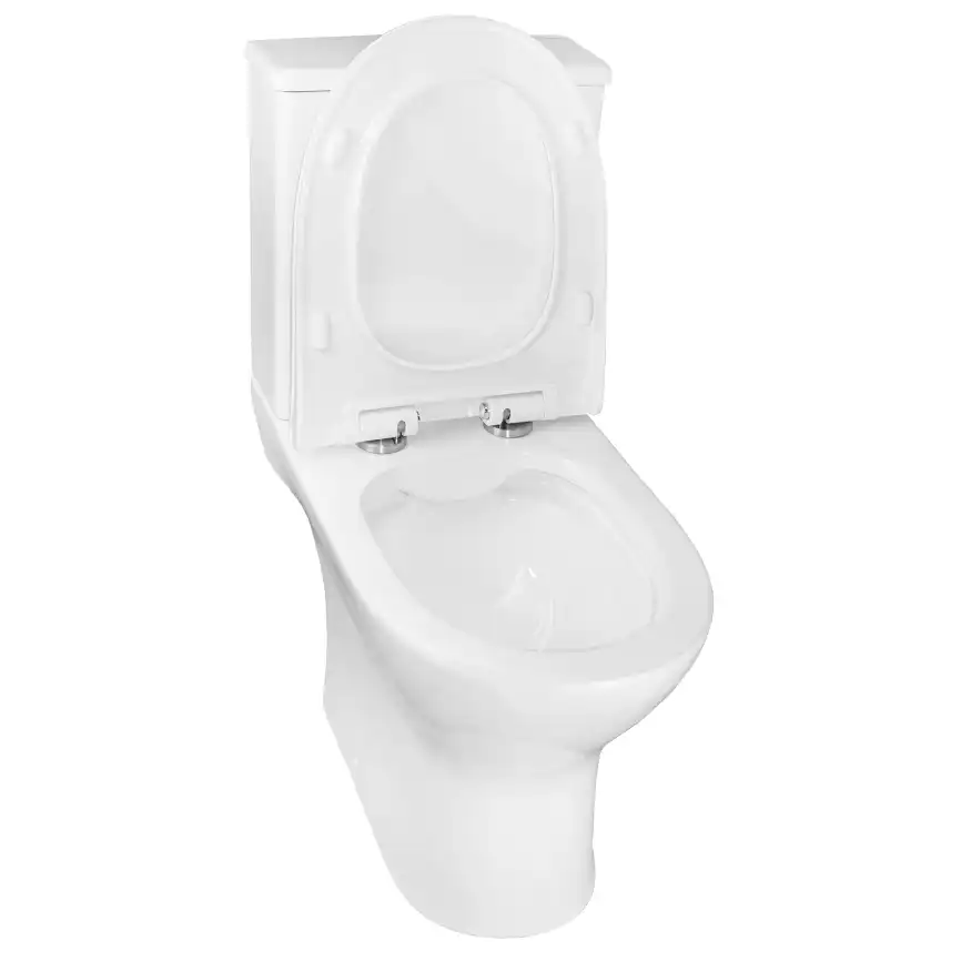 Унитаз-компакт Azario Mist AZ-45  напольный, безободковый, с бачком и сидением микролифт, цвет белый фото 4