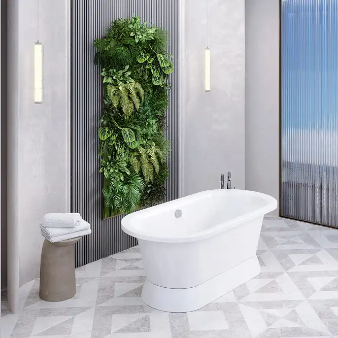 Ванна из литьевого мрамора  Aqua de Marco VALENCIA 170х83 Белая 1175WVAL фото 3