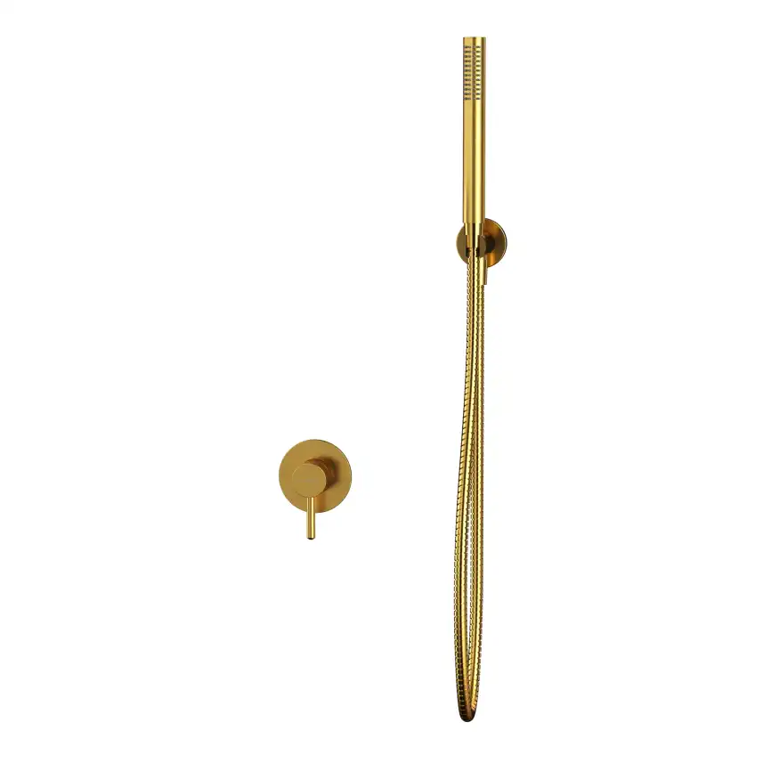 Душевая система для душа WHITECROSS Y brushed gold YSET02GLB, скрытого монтажа, Золото брашированное фото 2