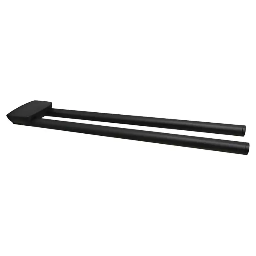 Полотенцедержатель AVS Neo, 46 см, черный, двойной, поворотный фото 1