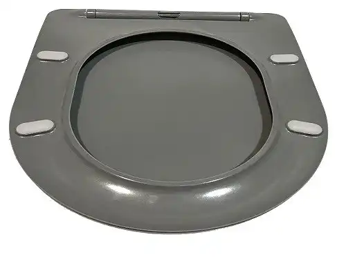 Унитаз подвесной CeramaLux B2330-3MH, безободковый с сиденьем микролифт Серый фото 5