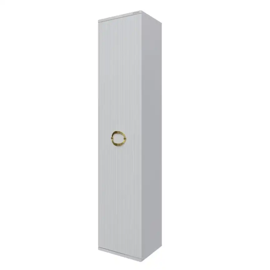 Шкаф-пенал для ванной Grossman Атрио 35 подвесной, белый глянцевый (303509) фото 1