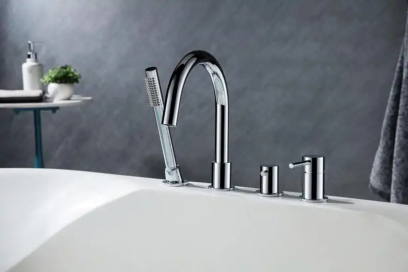 Смеситель на борт ванны Aquatek Европа AQ1348CR, однорычажный, с внутренней частью, Хром фото 2