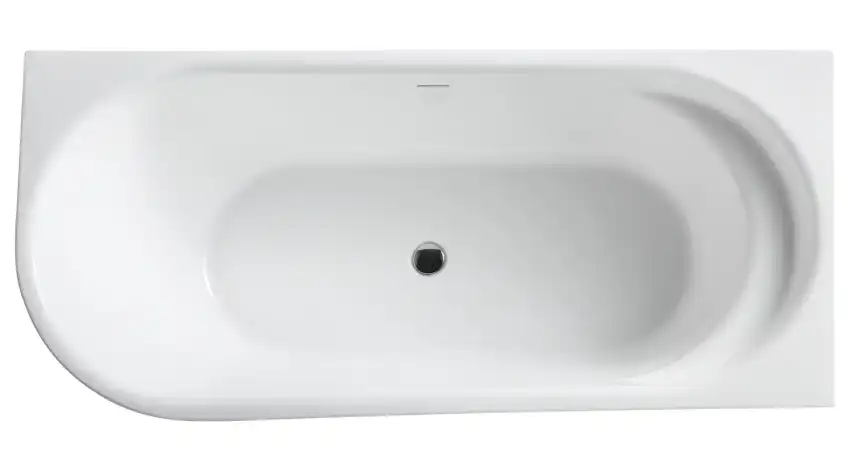 Акриловая ванна BelBagno 150х80 BB410-1500-780-R правая, пристенная, Белая фото 1