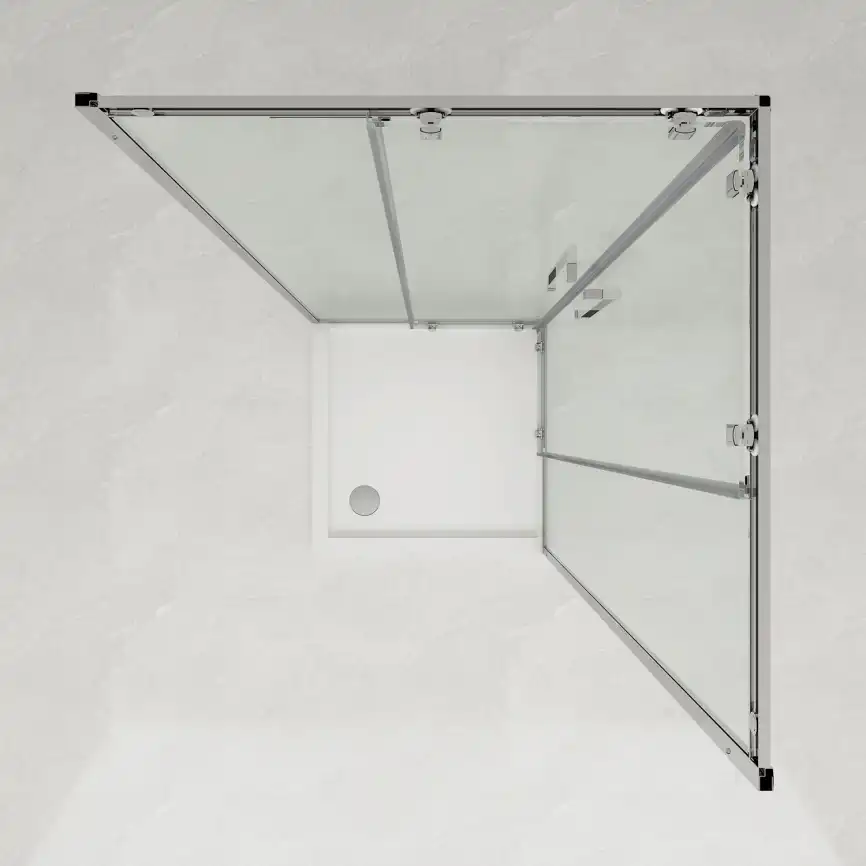 Душевой уголок Loranto 120х80 CS-AB01GG-128, профиль серый матовый, стекло Прозрачное фото 4