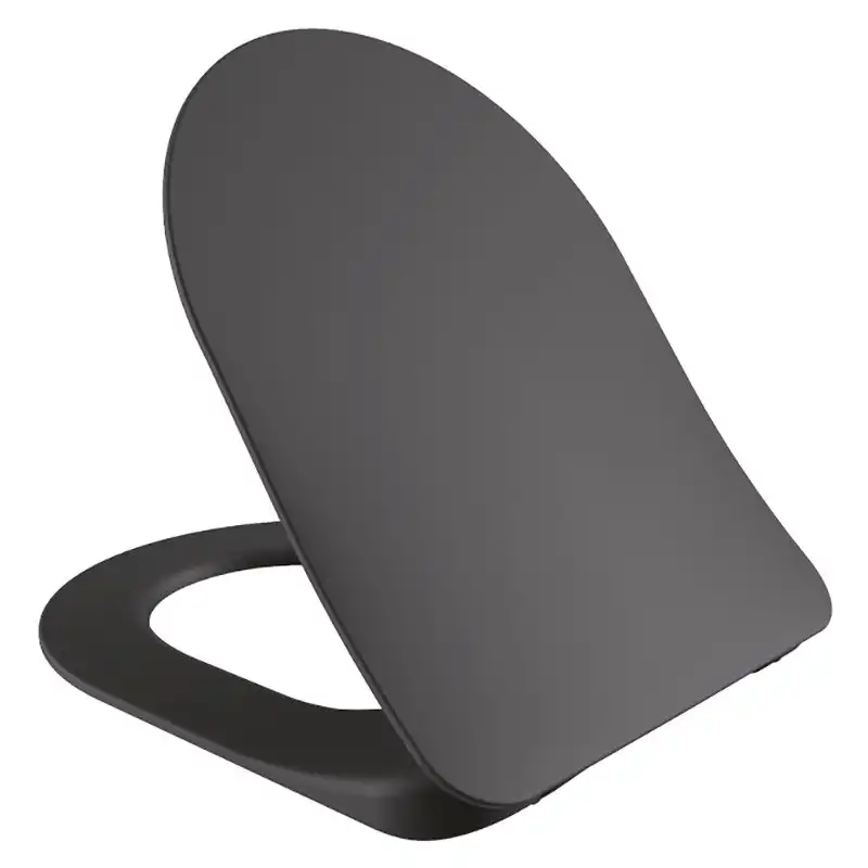 Унитаз подвесной безободковый с биде Creavit Free FE322-00AM00E-0000 с сиденьем микролифт Антрацит матовый фото 4