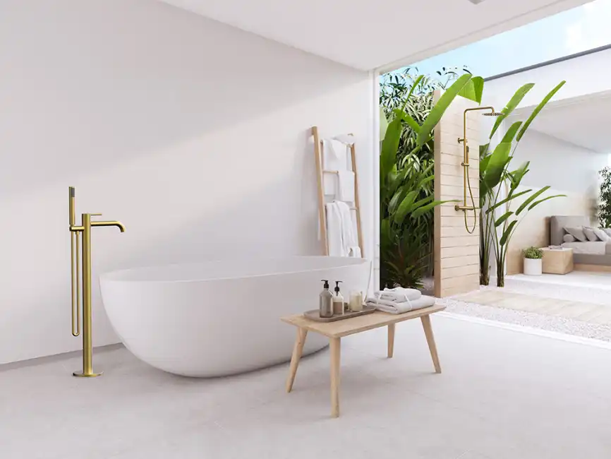 Смесители для ванны AVS Slimmer 811-112-BG напольный, брашированное золото фото 14