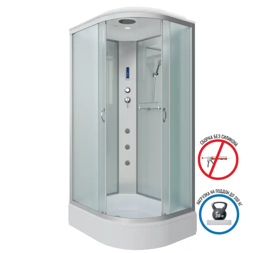 Душевая кабина Niagara Classic 100х80х215 NG-33084-14LF средний поддон, с гидромассажем, 330844LF фото 1