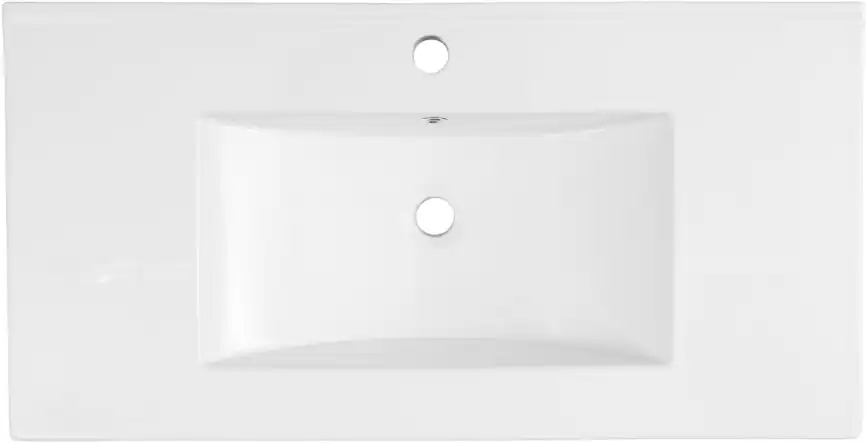 Раковина Aquanet Flow 90, белая, 347432 фото 3