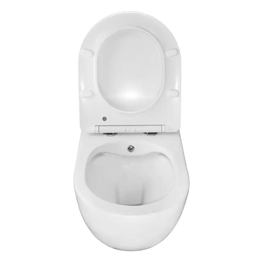 Подвесной унитаз Azario Allegro AZ-3105B c функцией биде, безободковый с сидением микролифт, цвет белый фото 5