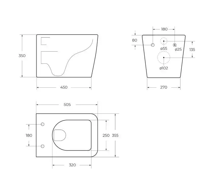 Подвесной унитаз BelBagno VENETO BB132CHR, безободковый, Белый фото 8