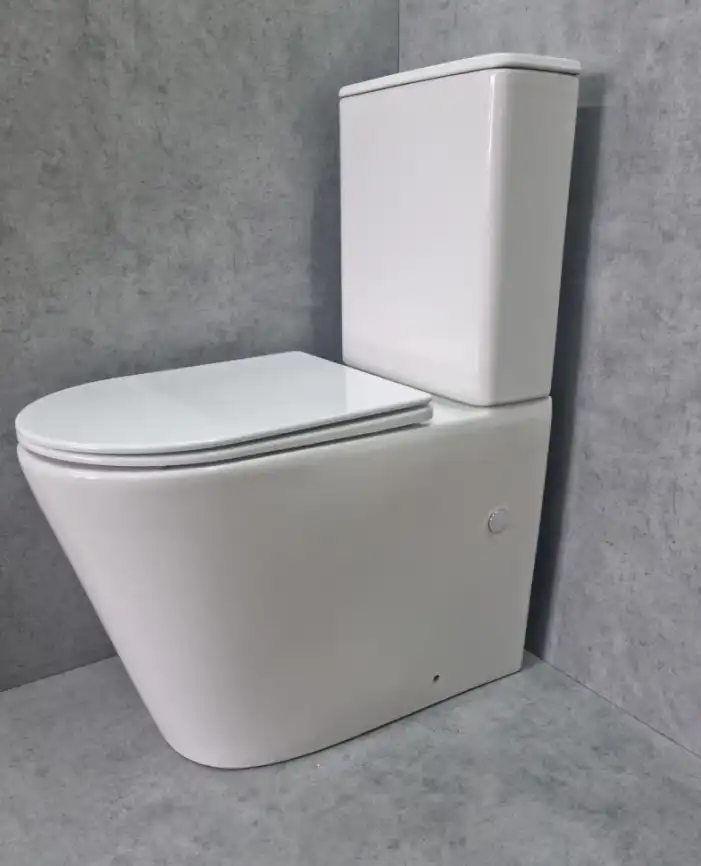 Унитаз-компакт CeramaLux TR2178-1 TORNADO, безободковый смыв торнадо, Белый фото 2