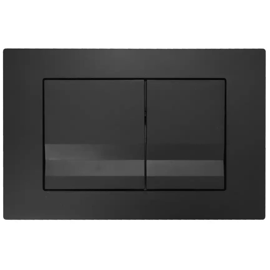 Кнопка смыва AZARIO NEW AZ-001.04 двойная, пластик, черный матовый фото 1