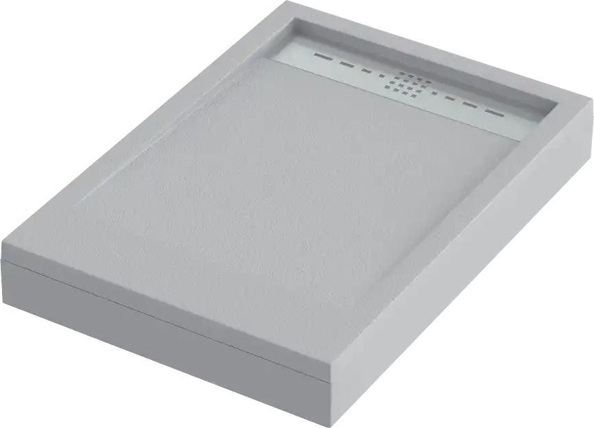 Душевой поддон Good Door Stella 100х70 из искусственного камня, Серый графит ЛП00133 фото 3