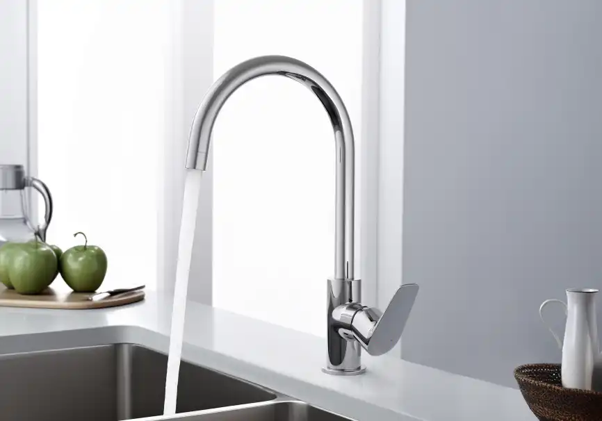 Смеситель для кухни Aquatek Бетта AQ1182CR поворотный излив, Хром фото 4