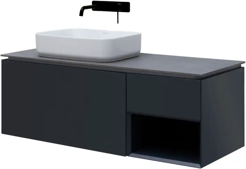 Тумба под раковину Allen Brau Infinity 120 1.21006.AM L антрацит матовый фото 4