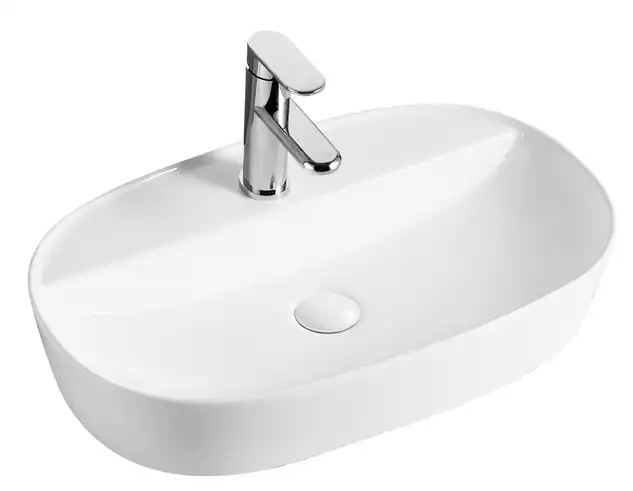 Раковина накладная Azario 610х400х120 AZ-2203, цвет Белый фото 1