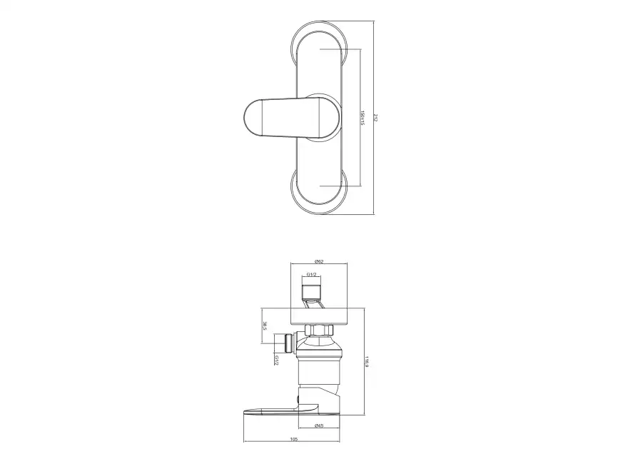 Смеситель для душа Aquatek Ника AQ1860BGM, Оружейная сталь фото 2