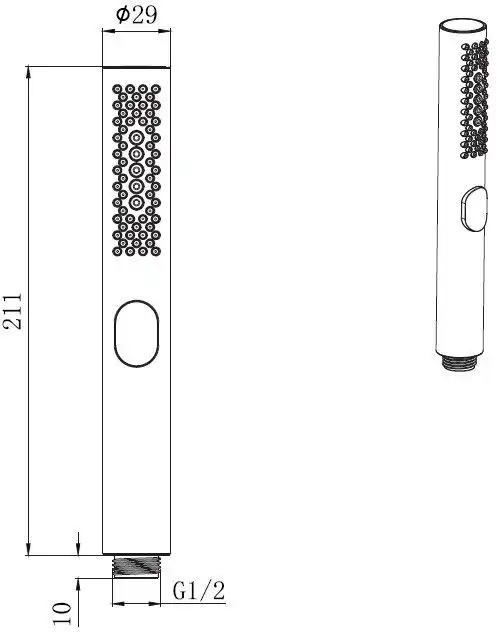 Душевая лейка Allen Brau Priority 5.31A20-GB золото брашированное фото 2